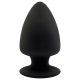 Silexd M - alakítható anál plug - 11 cm (fekete)