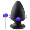 Silexd M - alakítható anál plug - 11 cm (fekete)