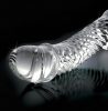 Icicles No. 61 - herés, péniszes üveg dildó (átlátszó)