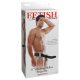 Pipedream Fetish Strap-On 8 - felcsatolható, üreges vibrátor (fekete)