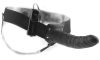 Pipedream Fetish Strap-On 8 - felcsatolható, üreges vibrátor (fekete)