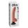 King Cock 9 - hajlítható, tapadókorongos vibrátor (26cm) - natúr