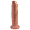 King Cock 7 - élethű dildó (18cm) - sötét natúr
