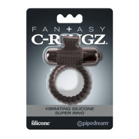   Pipedream Fantasy C-Ringz - vibrációs péniszgyűrű (fekete)