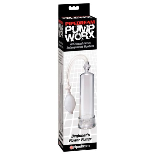 Pipedream - Pump Worx Beginner's - péniszpumpa (áttetsző)