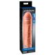 Pipedream - X-TENSION Mega 3 - élethű péniszköpeny (22,8 cm, natúr)