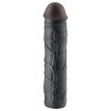 Pipedream - X-TENSION Mega 3 - élethű péniszköpeny (22,8 cm, fekete)