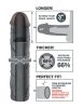 Pipedream - X-TENSION Mega 3 - élethű péniszköpeny (22,8 cm, fekete)