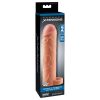 Pipedream X-TENSION Perfect 2 - heregyűrűs péniszköpeny (19 cm, natúr)