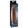 Pipedream X-TENSION Perfect 2 - heregyűrűs péniszköpeny - sötét natúr (19cm)