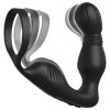 Pipedream Anal Fantasy Elite - prosztata vibrátor péniszgyűrűvel (fekete)