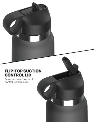 Fuck Flask Secret Delight - művagina kulacsban (fekete-natúr)