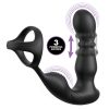 Pipedream Anal Fantasy Ass-Gasm - forgó fejes anál vibrátor péniszgyűrűvel (fekete)