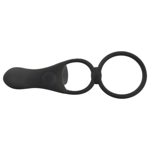 Black Velvets - akkus, 2in1 vibrátor és péniszgyűrű (fekete)
