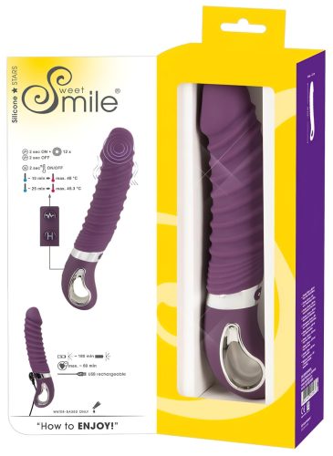 SMILE Soft - akkus, melegítő vibrátor (lila)