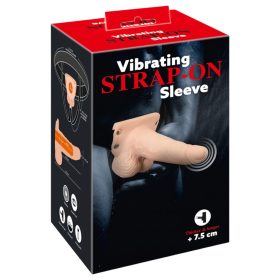   You2Toys Strap-on - üreges, felcsatolható vibrátor (testszínű)