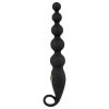 ANOS Anal Beads - gyöngyös anál vibrátor (fekete)