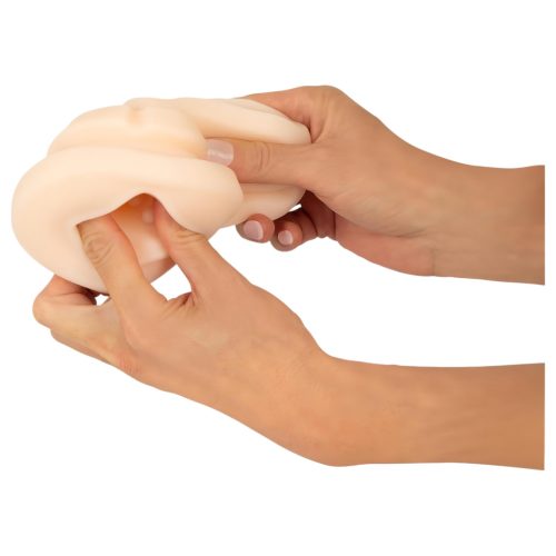 WYNE 01 - akkus, rezgő-szívó, melegítő maszturbátor (fekete)