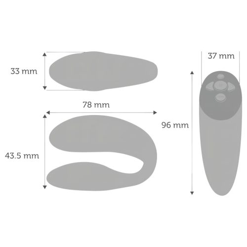 We-Vibe Chorus - app-vezérelt párvibrátor (narancs)