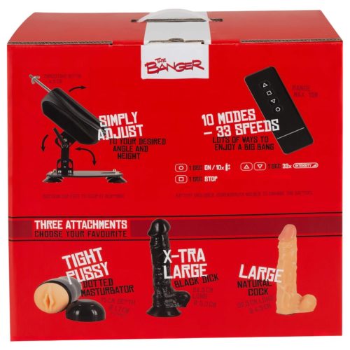 The Banger Fucking Machine - szexgép + 2 dildó és 1 műpunci
