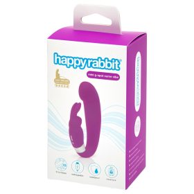   Happyrabbit Mini G - akkus, csiklókaros G-pont vibrátor (lila)