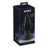 ANOS - bordázott puha anál plug, butt plug - 7 cm (fekete)