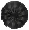 ANOS - bordázott puha butt plug - 7cm (fekete)