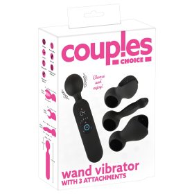   Couples Choice - akkus, melegítő masszírozó vibrátor (fekete)