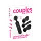 Couples Choice - akkus, melegítő wand masszírozó vibrátor (fekete)