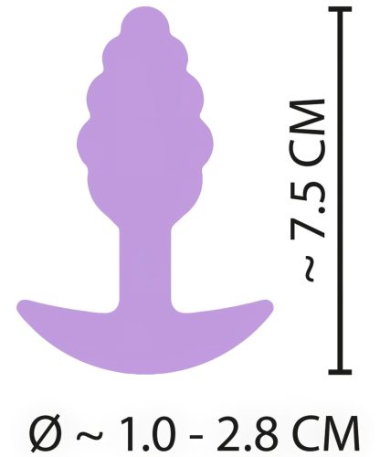 Cuties Mini Butt Plug - szilikon anál plug (lila, 2,8 cm)