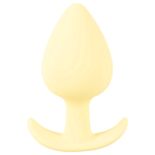 Cuties Mini Butt Plug - szilikon anál plug (sárga, 3,1 cm)