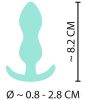 Cuties Mini Butt Plug - szilikon anál plug (menta, 2,3 cm)