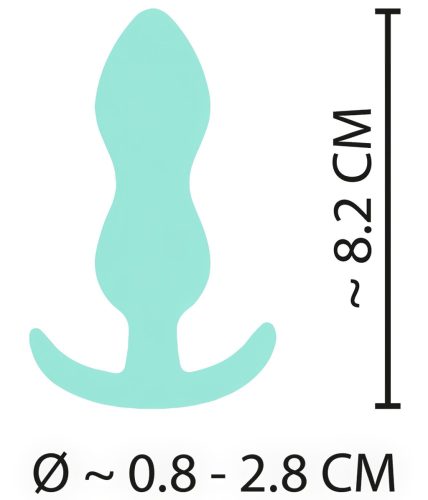 Cuties Mini Butt Plug - szilikon anál plug (menta, 2,3 cm)