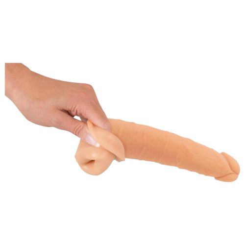 Nature Skin - hosszabbító, vastagító péniszköpeny (24 cm)