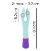 You2Toys bunt. - akkus, vízálló 2 motoros vibrátor (színes)