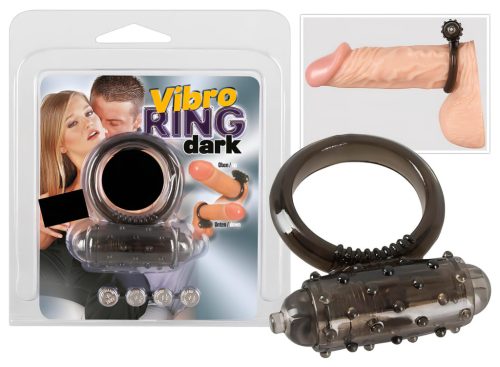 You2Toys - vibrációs szilikon péniszgyűrű (fekete)