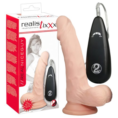 realistixxx Valódi, natúr vibrátor (17,5 cm)
