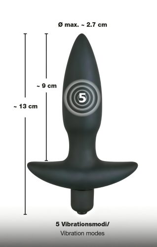Black Velvets anál plug vibrátor - kicsi