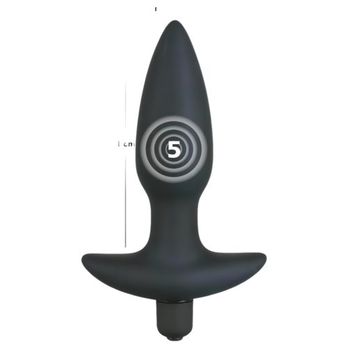Black Velvets anál plug vibrátor - közepes