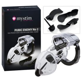 mystim Pubic Enemy No 2 - elektro pénisz ketrec