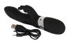 SMILE Blacky - USB-s akkus 2 motoros vibrátor (fekete)