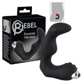  Rebel - hajlított prosztata vibrátor és masszírozó (fekete)