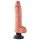 King Cock 10 tapadókorongos vibrátor (25 cm, natúr)
