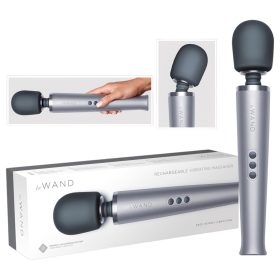 le Wand - exkluzív, akkus masszírozó vibrátor (ezüst)