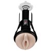 PDX Cock Compressor - szívó, vibráló punci maszturbátor (fekete)
