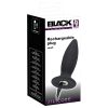 Black Velvets S - akkus, kezdő anál vibrátor - kicsi (fekete)