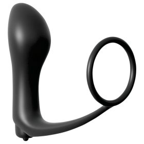   Pipedream - Analfantasy - ujj anál vibrátor péniszgyűrűvel (fekete)