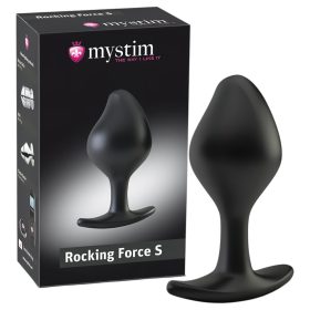mystim Rocking Force S - elektro anál plug - kicsi (fekete)