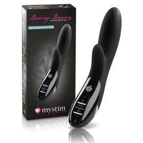 mystim Daring Danny - elektro-stimuláló vibrátor (fekete)