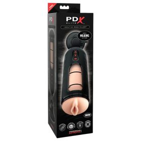   PDX Elite Mega Milker - vibráló, péniszfejő műpunci (fekete)